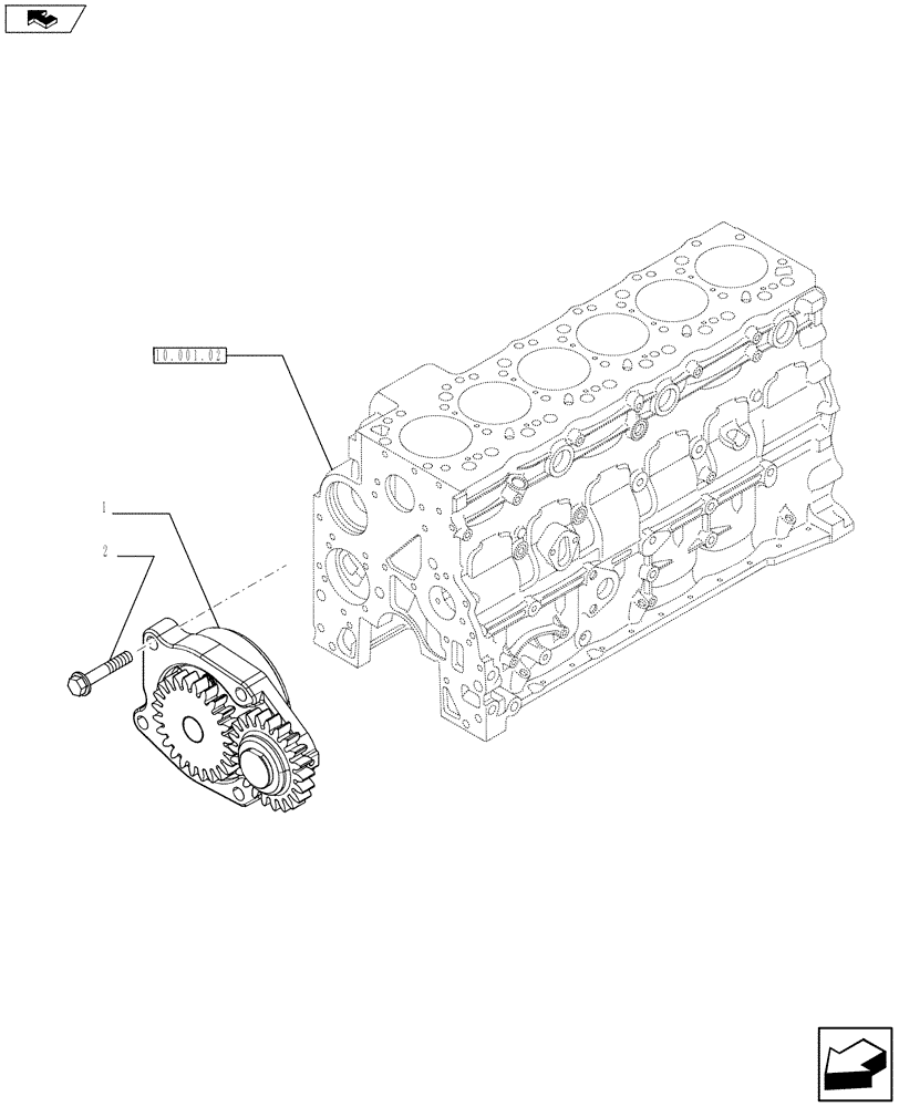 Схема запчастей Case F4HFE613S A003 - (10.304.01 01) - OIL PUMP - ENGINE (504099881) (10) - ENGINE