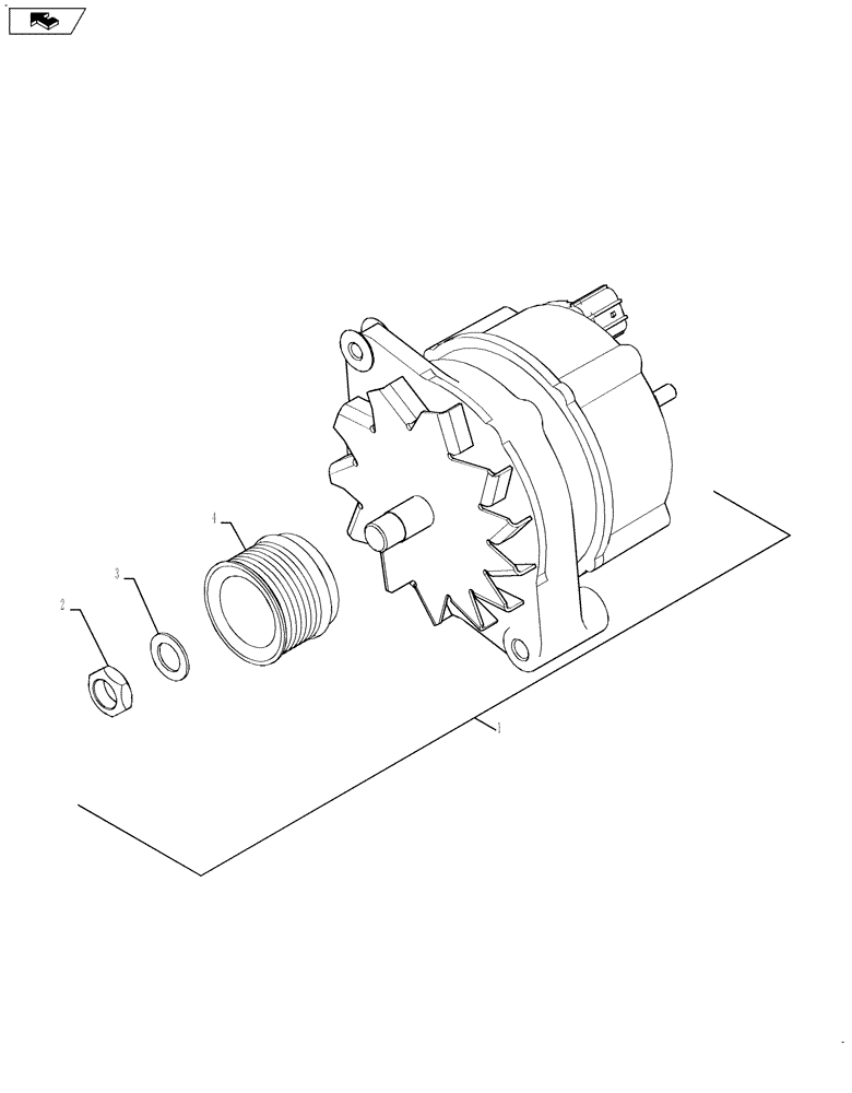 Схема запчастей Case SV185 - (55.301.01) - ALTERNATOR ASSY (55) - ELECTRICAL SYSTEMS