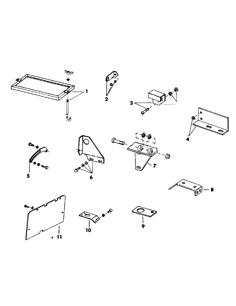 Схема запчастей Case 40EC - (I05) - ELECTRICAL MOUNTING BRACKETS AND HARDWARE (06) - ELECTRICAL SYSTEMS