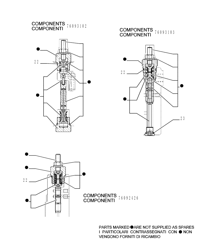 Схема запчастей Case 1850K - (3.435[03]) - EQUIPMENT PUMP (04) - UNDERCARRIAGE