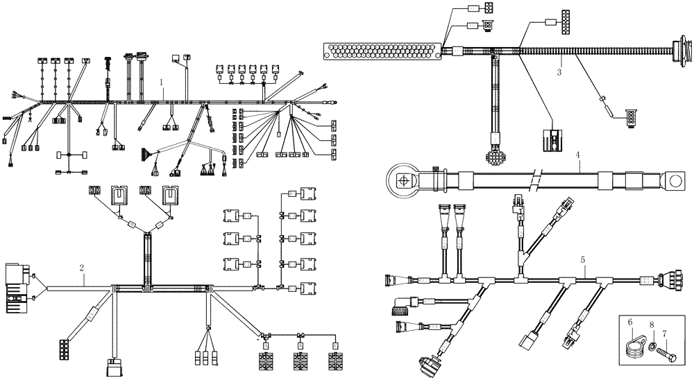 Схема запчастей Case 325 - (6.720/1[06A]) - ELECTRIC COMPONENTS - HARNESS, WIRE (87311200) (325 EU / PIN 455275 AND AFTER) (325 NA / PIN HHD000108 AND AFTER) (13) - Electrical System / Decals