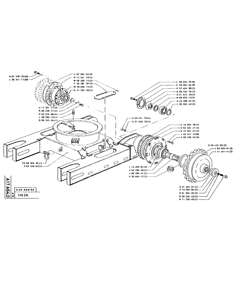 Схема запчастей Case 115CL - (016) - NO DESCRIPTION PROVIDED 