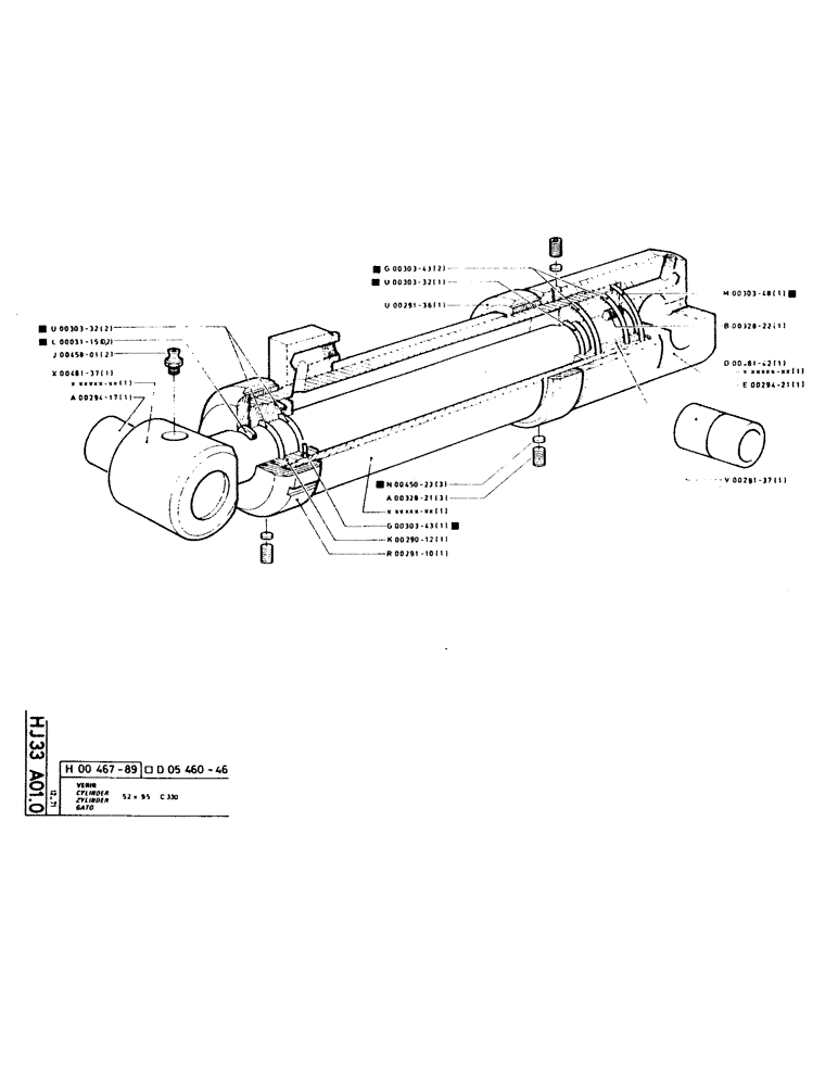 Схема запчастей Case GCK120 - (075) - CYLINDER 