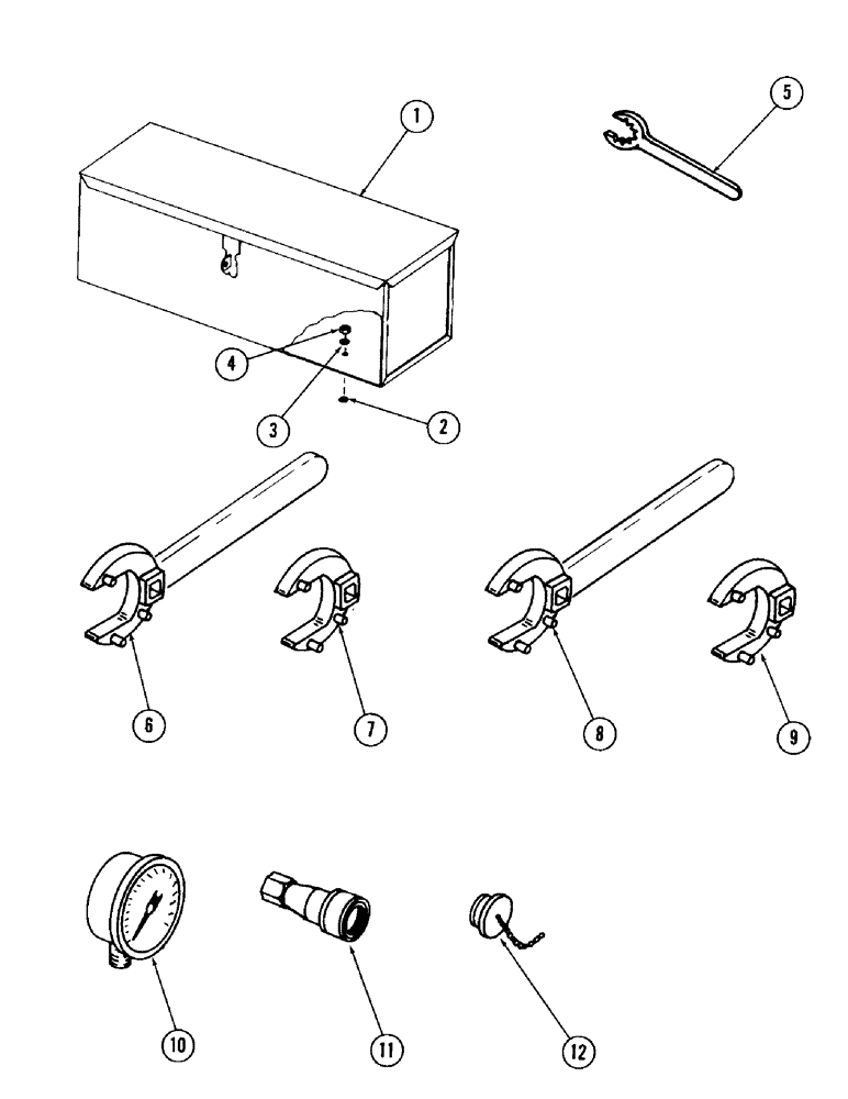 Схема запчастей Case 980 - (220) - MISCELLANEOUS ACCESSORIES (18) - ATTACHMENT ACCESSORIES