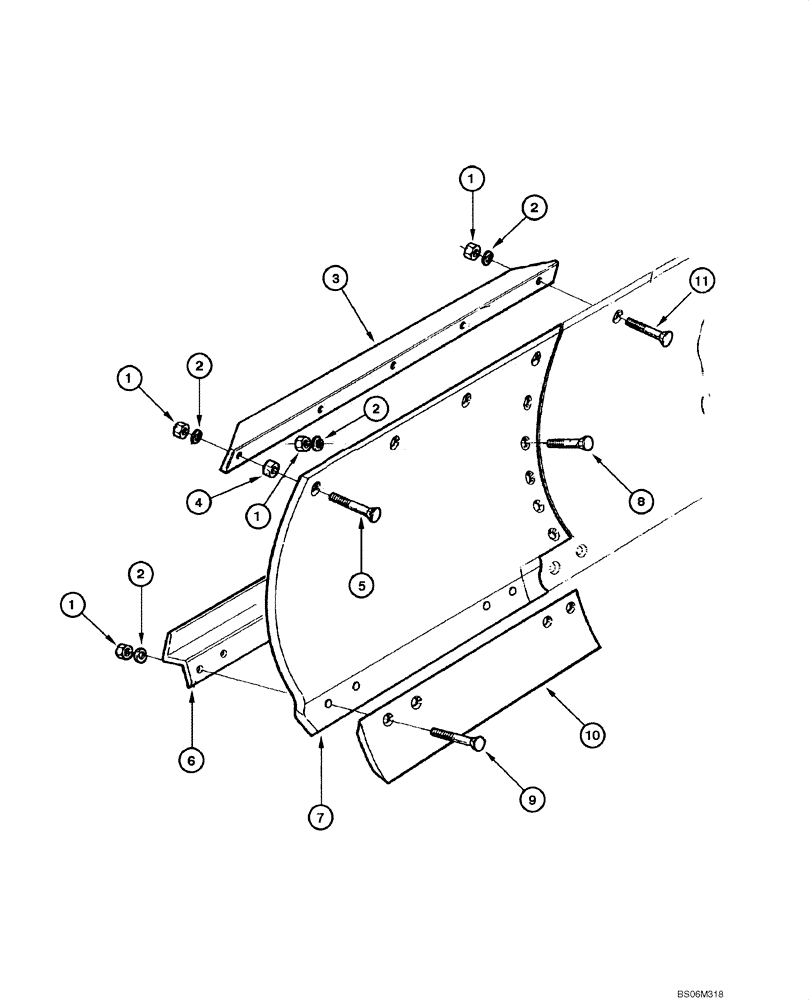 Схема запчастей Case 845 DHP - (09.13[00]) - BLADE - EXTENSION LH - ASSEMBLY (OPTIONAL) (09) - CHASSIS