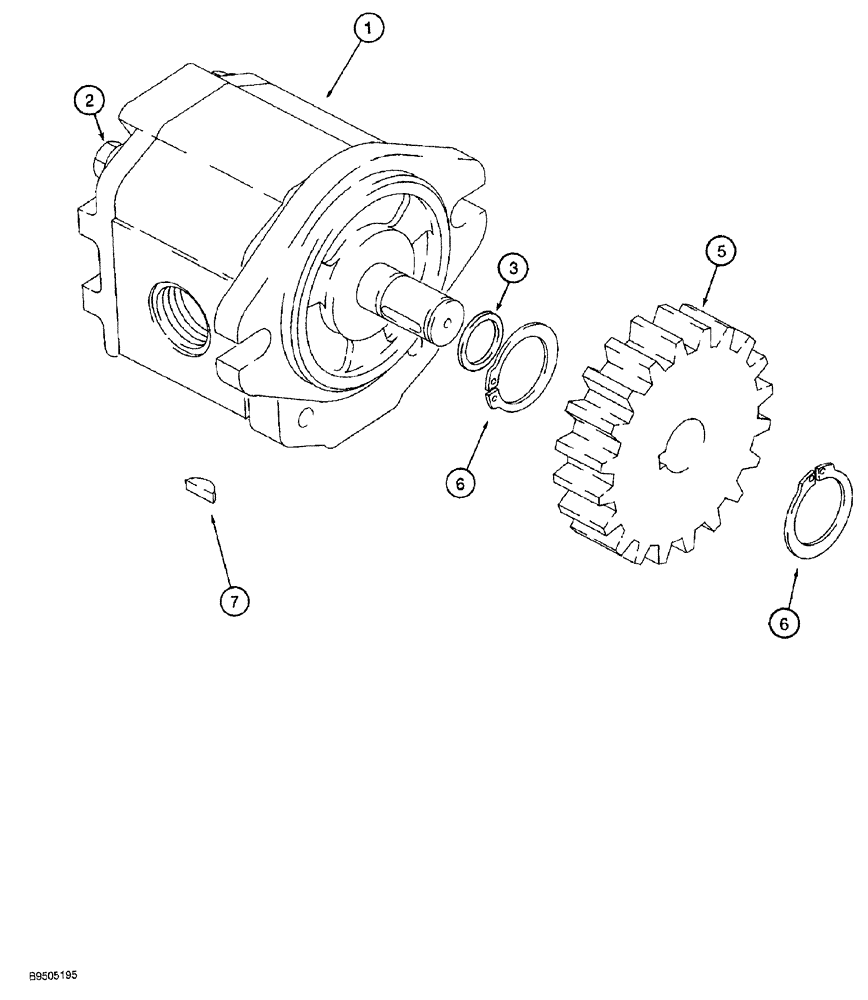 Схема запчастей Case MAXI-SNEAKER - (08-032) - PLOW MOTOR ASSEMBLY, P40 PLOW (08) - HYDRAULICS