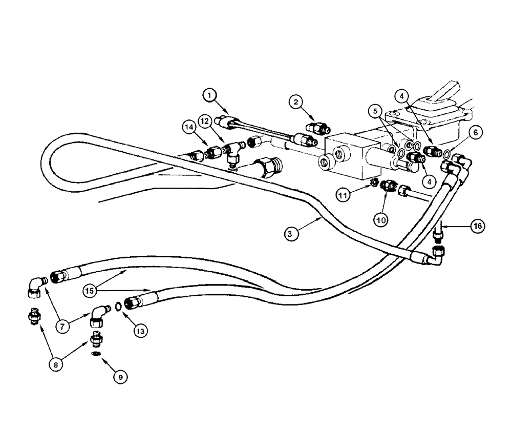 Схема запчастей Case 865 DHP - (7-012) - BRAKE HYDRAULIC CIRCUIT (GRAZIANO) (07) - BRAKES