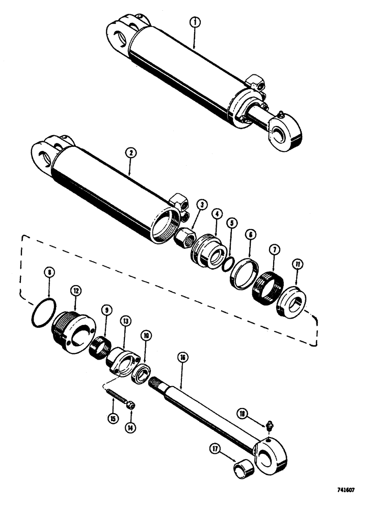 Схема запчастей Case W26B - (420) - L32047 CLAM CYLINDER (08) - HYDRAULICS