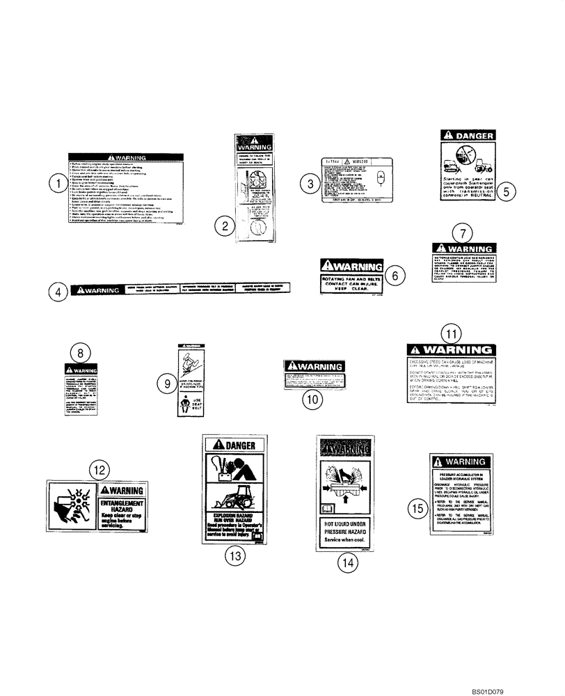 Схема запчастей Case 586G - (09-36) - DECALS - LATIN AMERICAN SPANISH (09) - CHASSIS