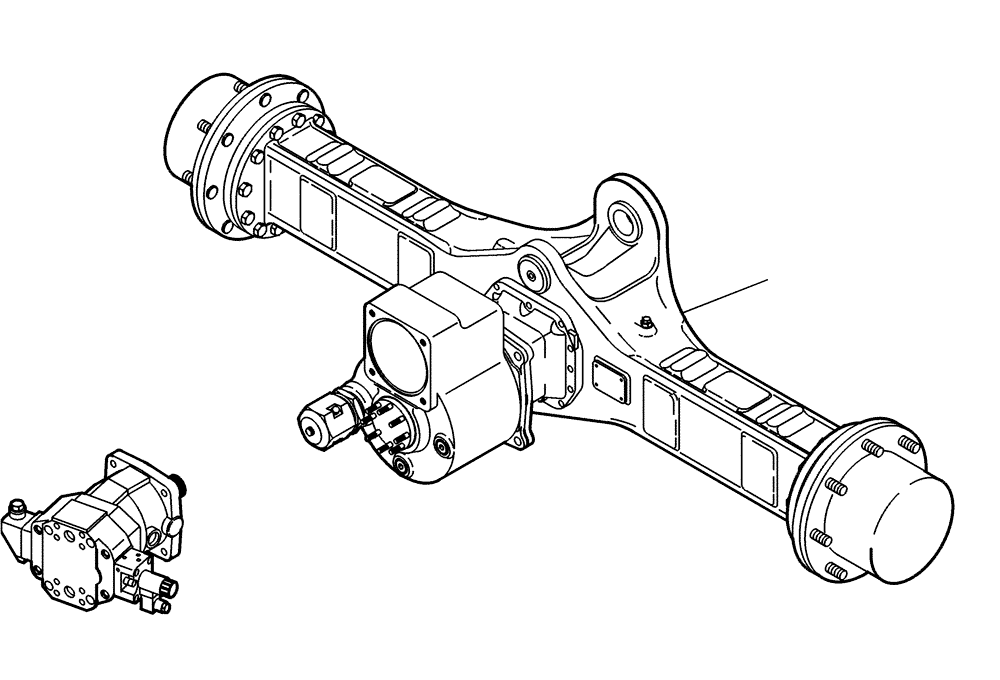 Схема запчастей Case 321D - (02.212[2988821000]) - REAR AXLE FAST GEAR SELF-LOCKING (27) - REAR AXLE SYSTEM