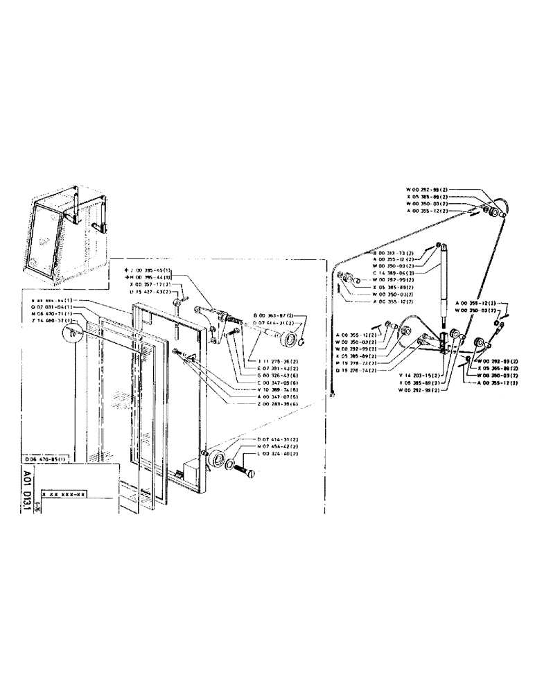 Схема запчастей Case 75P - (002) - WINDSHIELD (05) - UPPERSTRUCTURE CHASSIS