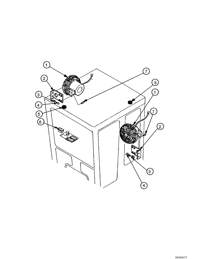 Схема запчастей Case 865 - (04.31[00]) - CAB FAN (04) - ELECTRICAL SYSTEMS