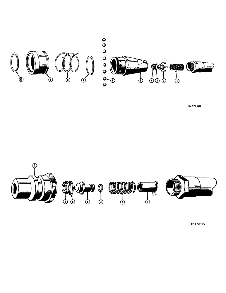 Схема запчастей Case 310D - (130) - 4026AA PULL BEHIND COUPLING - FEMALE (07) - HYDRAULIC SYSTEM