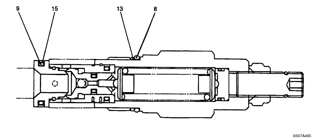 Схема запчастей Case CX17B - (08-031[00]) - VALVE ASSY, RELIEF (YR22V00001F1) (35) - HYDRAULIC SYSTEMS