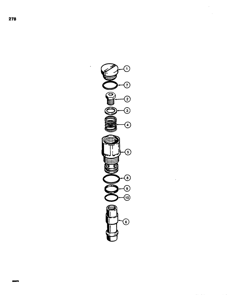 Схема запчастей Case 855C - (278) - D78449 ANTICAVITATION VALVE, USED IN ALL CONTROL VALVE LIFT SECTIONS (07) - HYDRAULIC SYSTEM