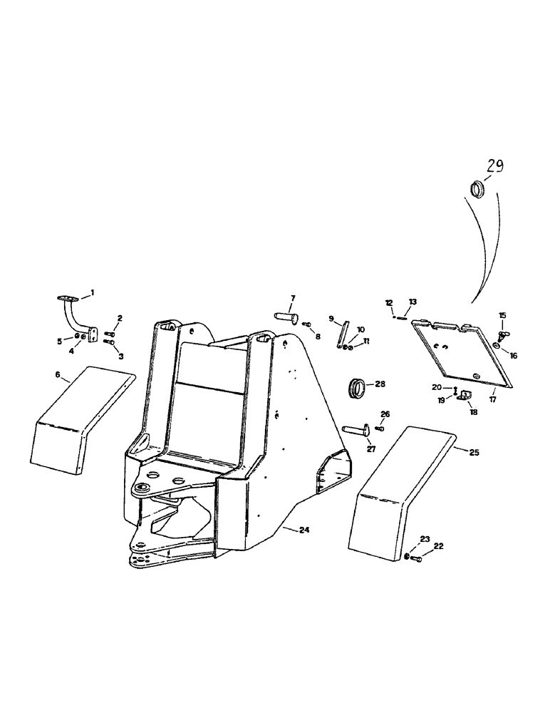 Схема запчастей Case 221B - (9-06) - FRONT FRAME, 121B (DAH1215912-DAH1216217) / 221B (DAH2215913-DAH2215928) (09) - CHASSIS/ATTACHMENTS