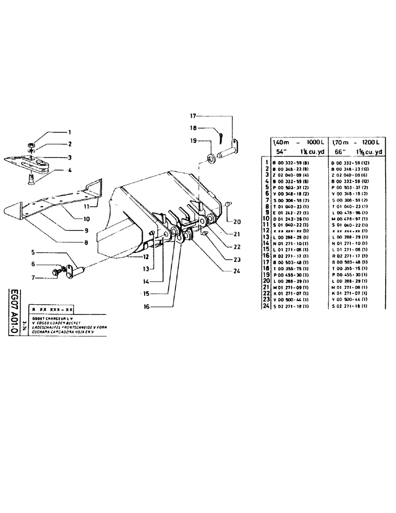 Схема запчастей Case GC120 - (234[1]) - 1.70 - 1200L 