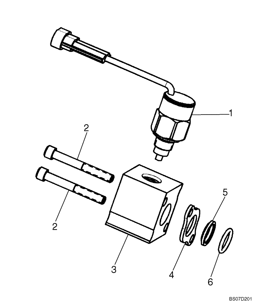 Схема запчастей Case 445CT - (08-27) - CONTROL VALVE - SPOOL END GROUP (08) - HYDRAULICS