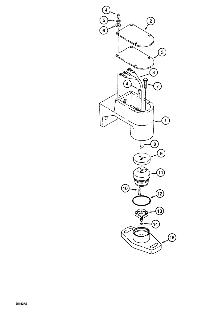 Схема запчастей Case 760 - (04-044) - STEERING SENSOR (41) - STEERING