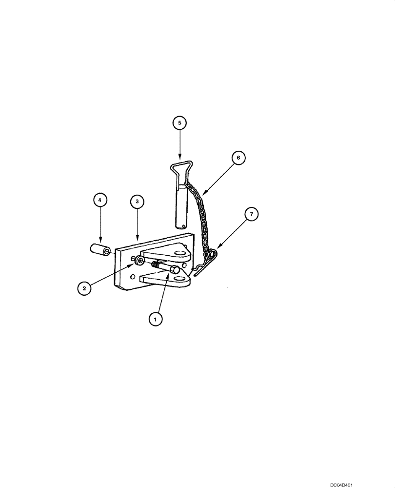 Схема запчастей Case 865 - (09.18[00]) - TRACTION HOOK - ASSEMBLY (09) - CHASSIS