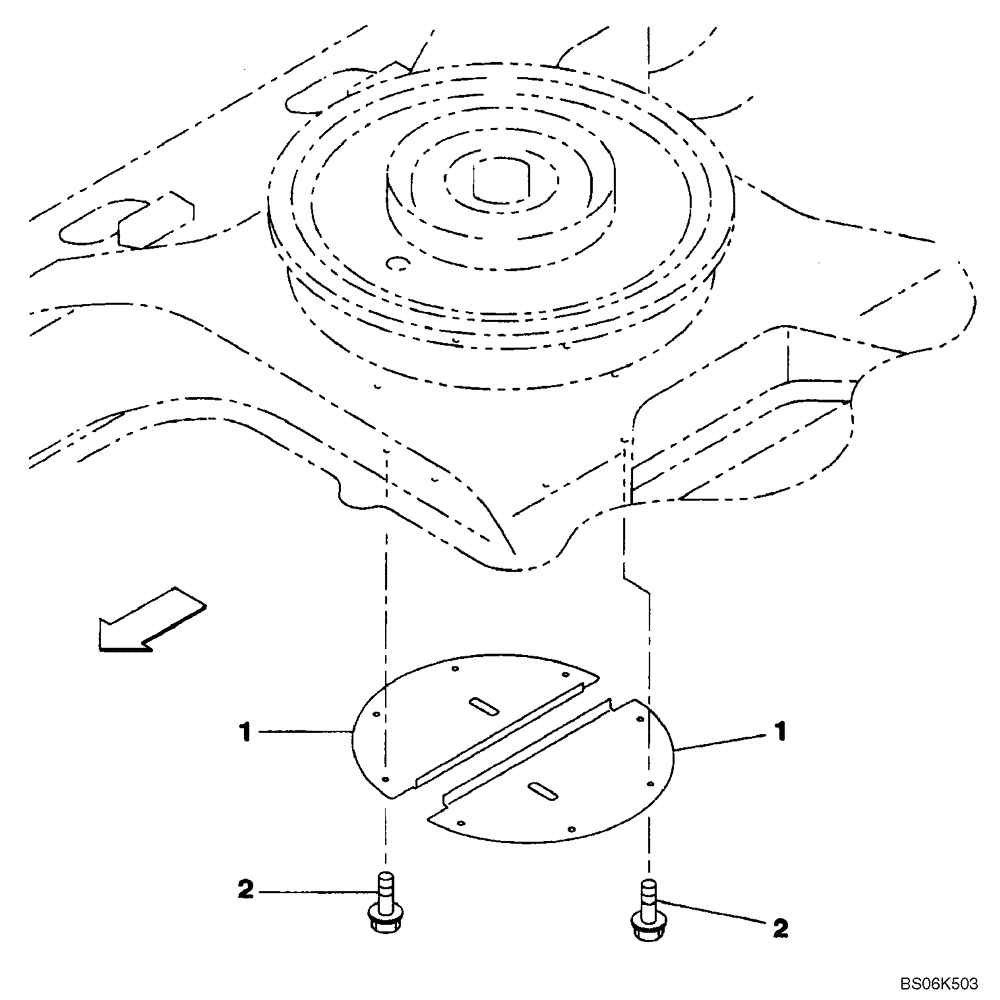 Схема запчастей Case CX130B - (05-04) - UNDERCARRIAGE COVER, LOWER (11) - TRACKS/STEERING