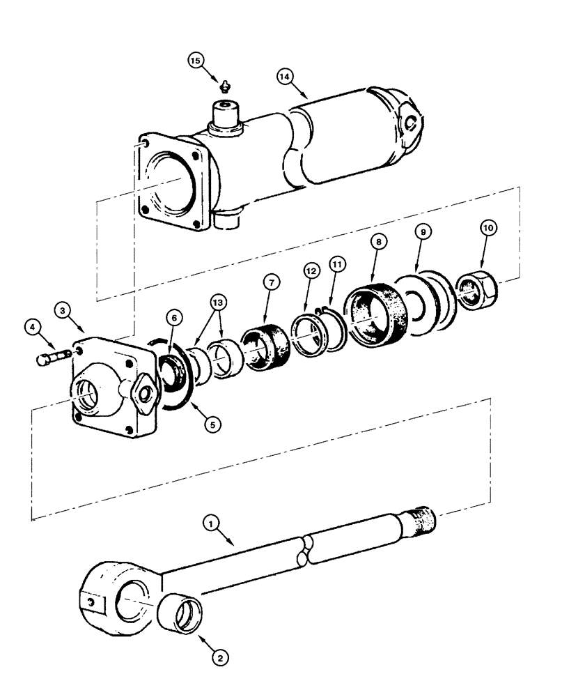 Схема запчастей Case 865 - (08.62[00]) - CYLINDER - RIPPER (08) - HYDRAULICS