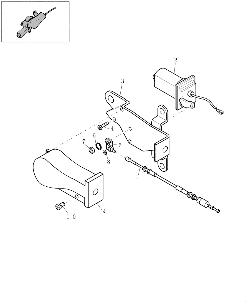 Схема запчастей Case CX31B - (0.004C[1]) - MOTOR GOVERNOR ASSY - COMPONENTS (10) - ENGINE