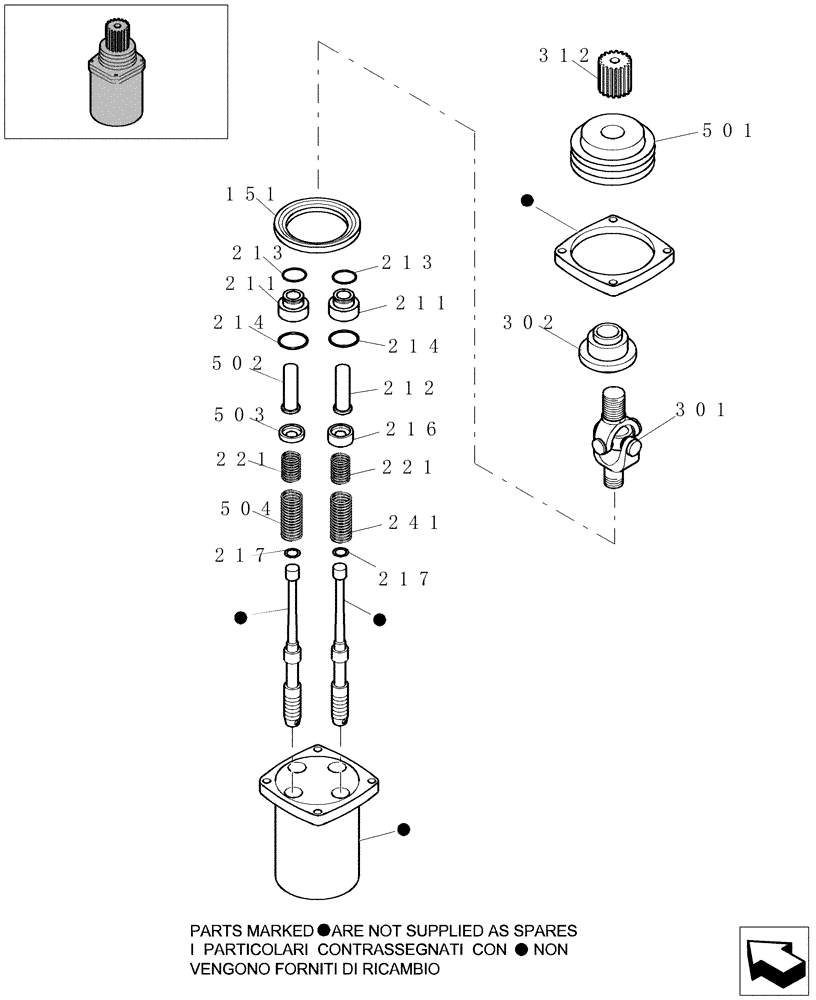 Схема запчастей Case CX20B - (1.080C[01]) - PILOT VALVE CONTROL MANIPULATOR - COMPONENTS (35) - HYDRAULIC SYSTEMS