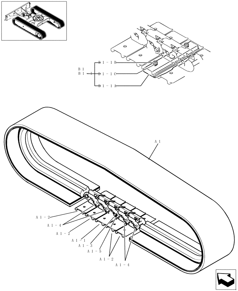 Схема запчастей Case CX31B - (380-01[1]) - STEEL TRACK ROLLER ASSY (48) - TRACKS & TRACK SUSPENSION