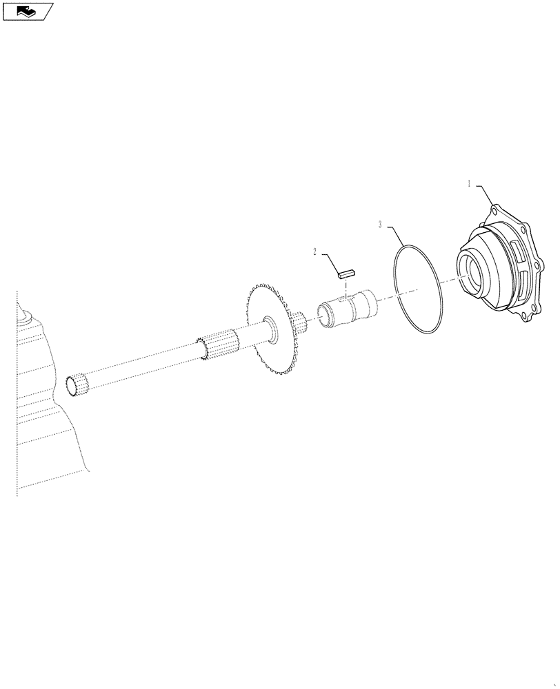 Схема запчастей Case 1121F - (21.116.12) - TRANSMISSION OIL PUMP (21) - TRANSMISSION