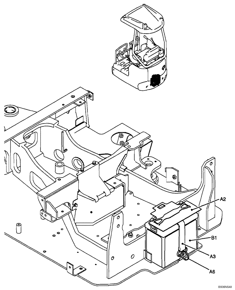 Схема запчастей Case CX17B - (01-041[00]) - BATTERY INSTAL (PU72E00012F1) (55) - ELECTRICAL SYSTEMS