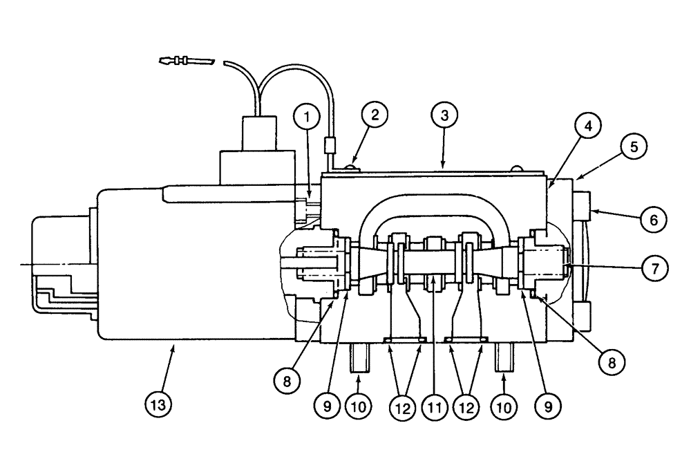 Схема запчастей Case 9040 - (8-52) - 150425A1 CONTROL SHUTOFF SOLENOID VALVE (08) - HYDRAULICS