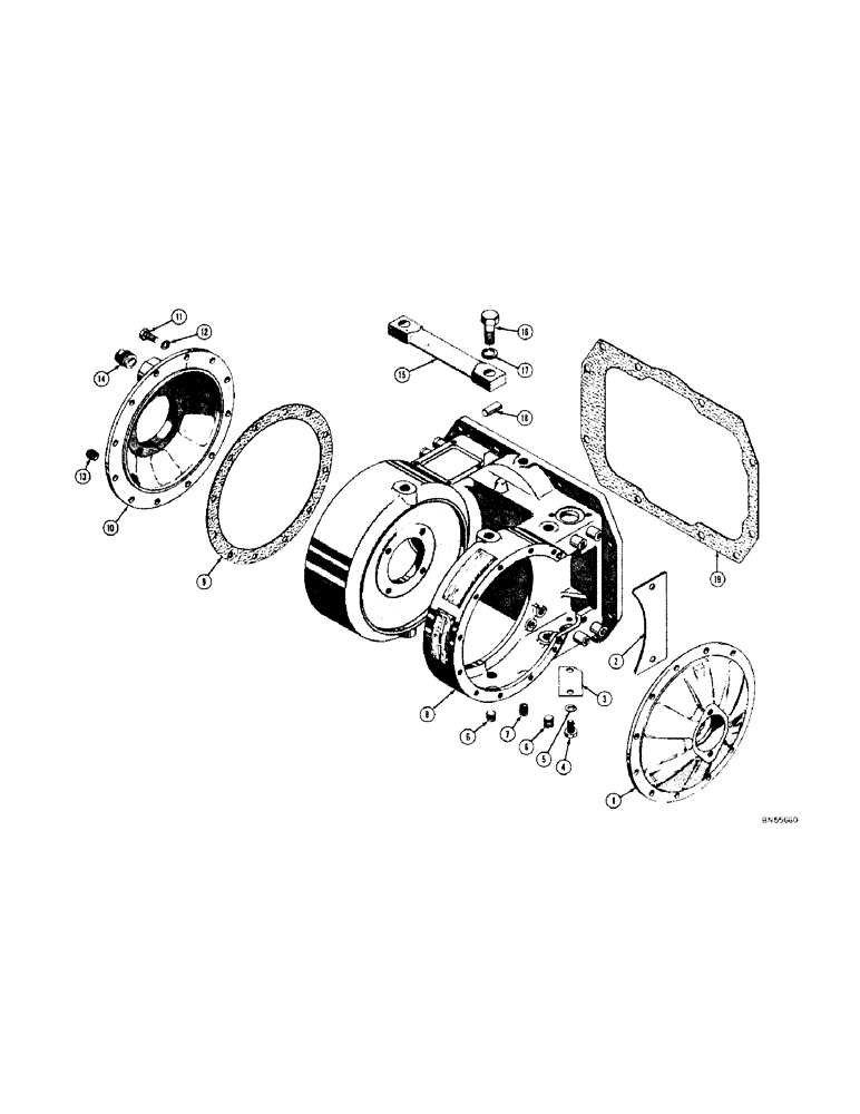 Схема запчастей Case 420 - (176) - C-12 WINCH CASE (05) - UPPERSTRUCTURE CHASSIS