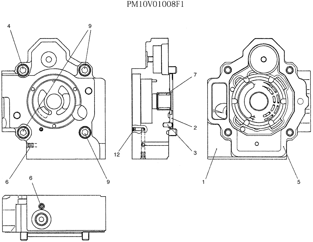 Схема запчастей Case CX27B - (07-027) - COVER ASSY (35) - HYDRAULIC SYSTEMS