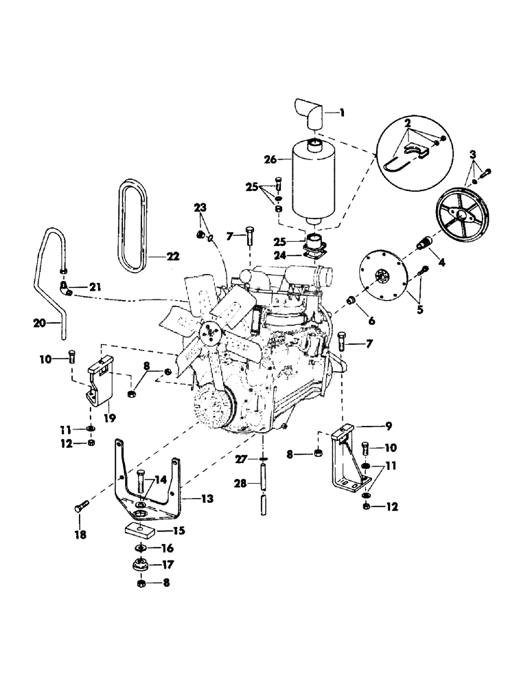 Схема запчастей Case 40EC - (C09) - CASE 504 BD DIESEL ENGINE (DROTT S-58916) AND ATTACHING (01) - ENGINE