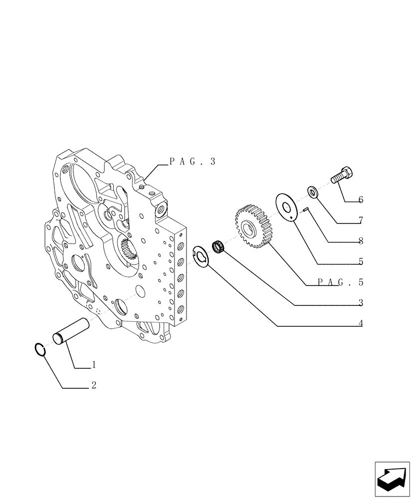 Схема запчастей Case TX842 - (1.28.A[08]) - TRANSMISSION - COMPONENTS (21) - TRANSMISSION