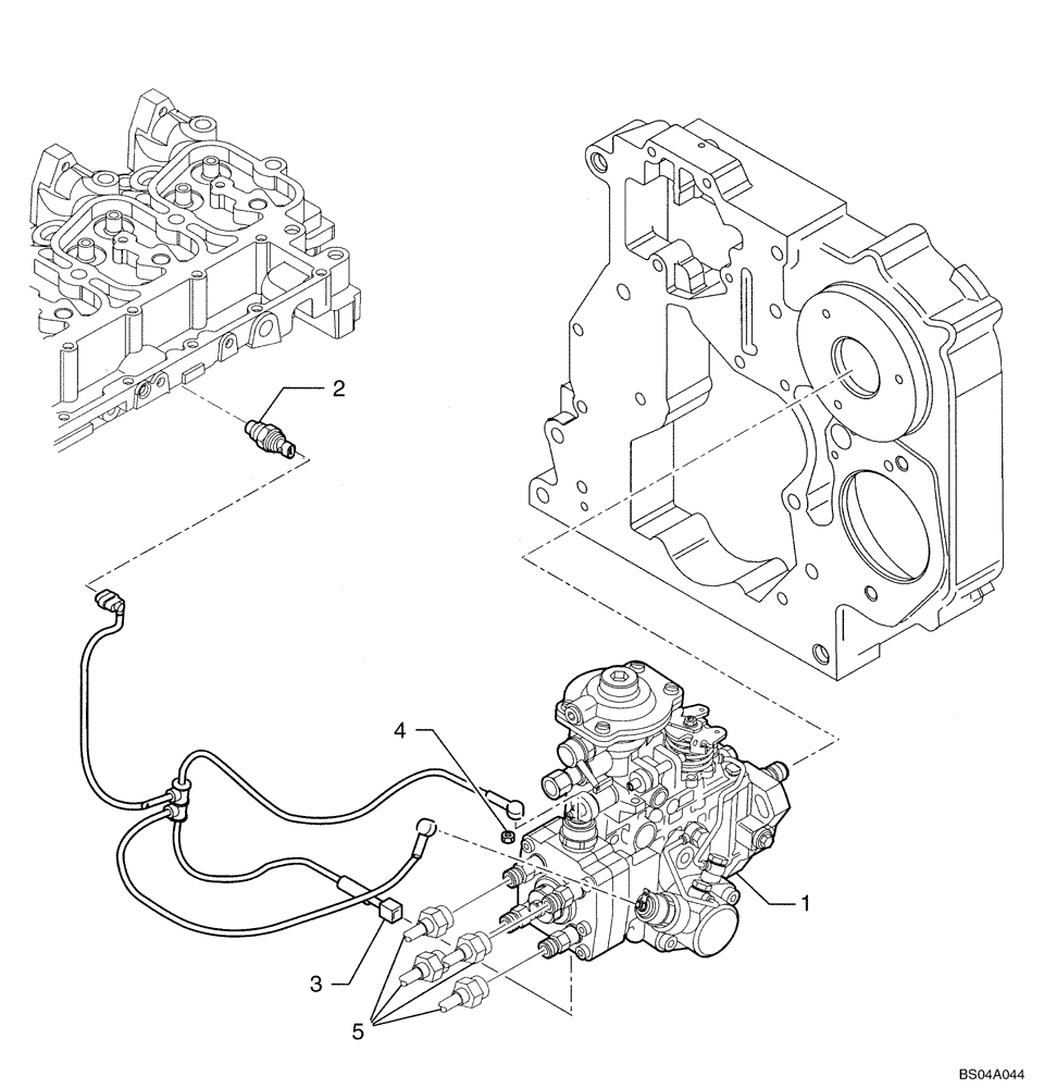 Схема запчастей Case 588G - (03-04) - FUEL INJECTION PUMP (2856351) (03) - FUEL SYSTEM