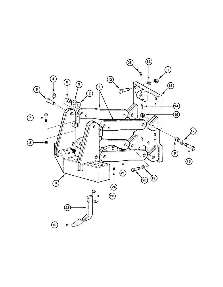 Схема запчастей Case 885 - (09-034[01]) - SCARIFIER - ASSEMBLY (09) - CHASSIS