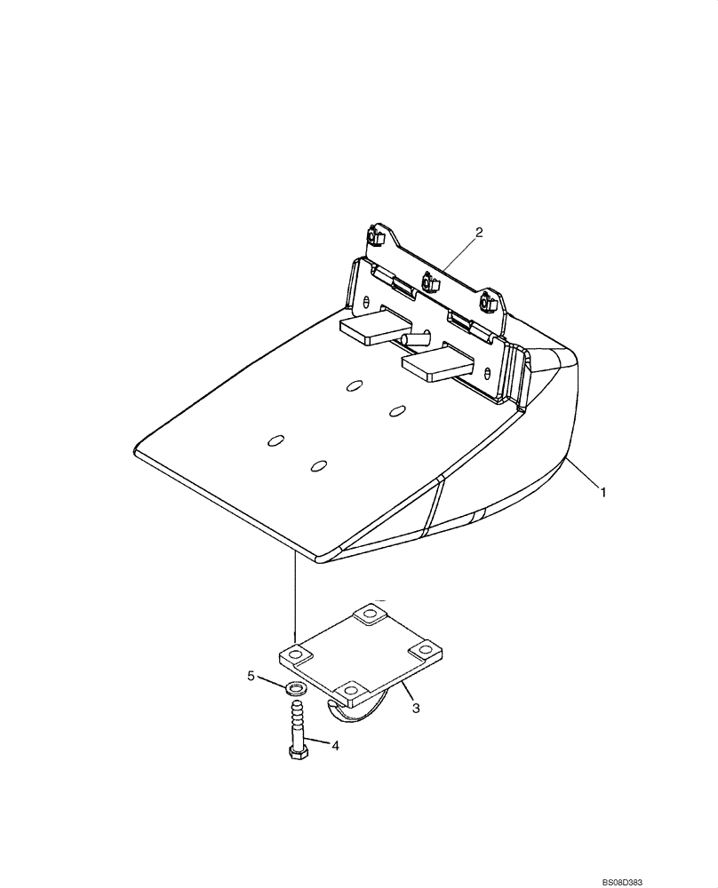 Схема запчастей Case 650L - (37.140.02) - COUNTERWEIGHT, FRONT - HOOK, TOWING (37) - HITCHES, DRAWBARS & IMPLEMENT COUPLINGS