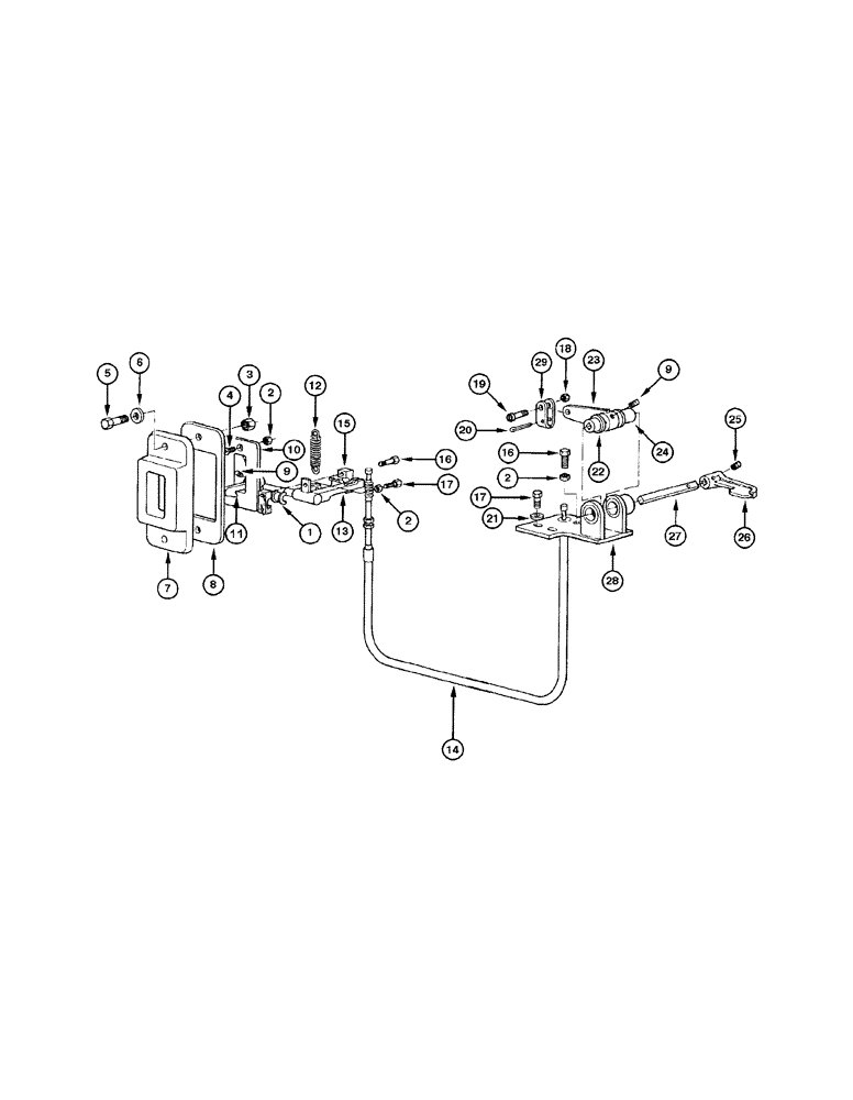 Схема запчастей Case 865 AWD - (09-068[01]) - CAB - DOOR LOCK (09) - CHASSIS