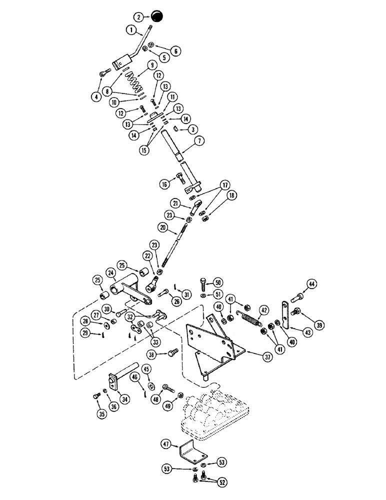 Схема запчастей Case 680CK - (096) - CONVERTER VALVE CONTROLS 