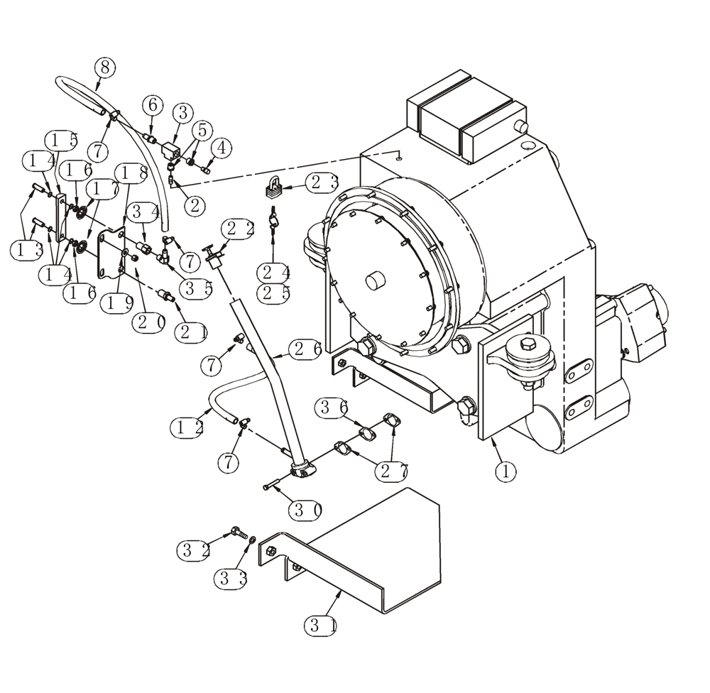 Схема запчастей Case 921C - (06-04) - TRANSMISSION FILL TUBE - GAUGE, SIGHT (06) - POWER TRAIN