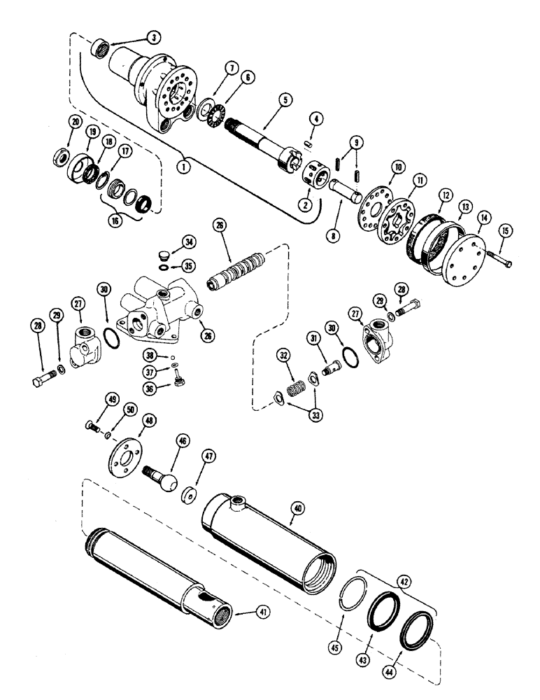 Схема запчастей Case 680CK - (081A) - A35579 CONTROL PUMP, USED PRIOR TO LOADER SER. NO. 9100861 