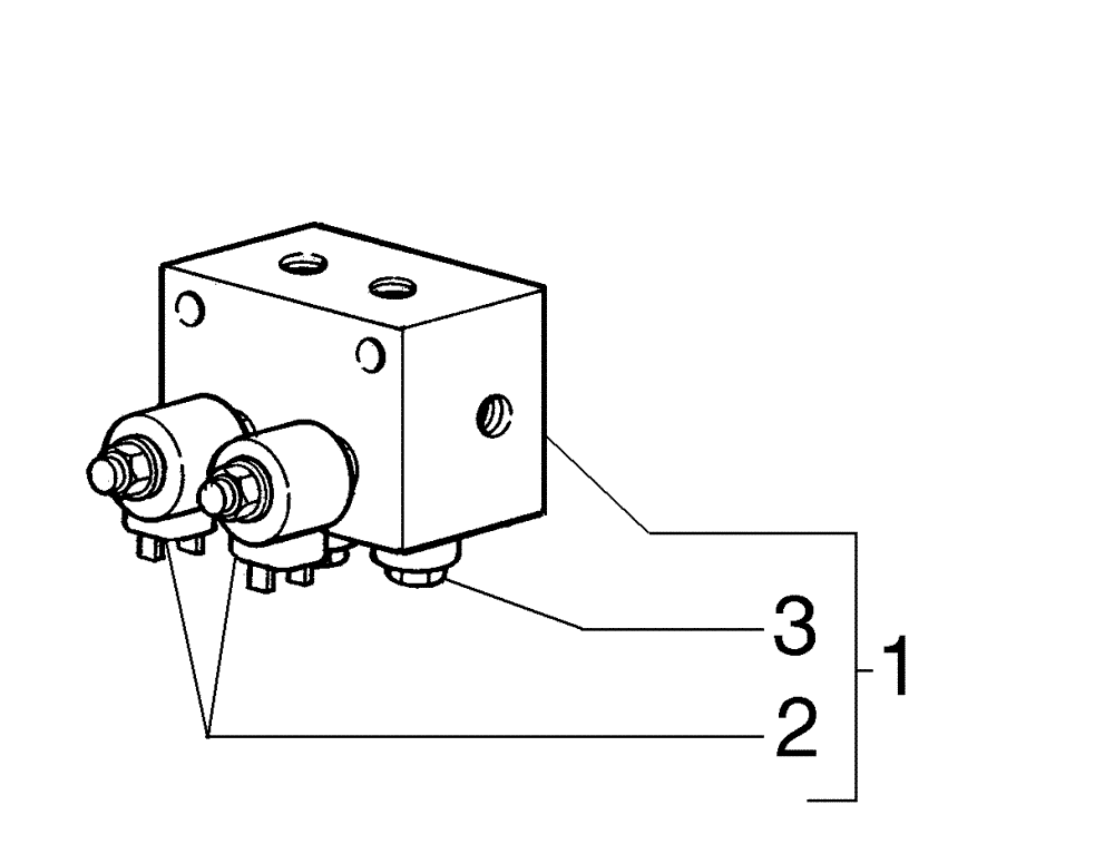 Схема запчастей Case 845B - (08-34[01]) - SOLENOID VALVE (08) - HYDRAULICS