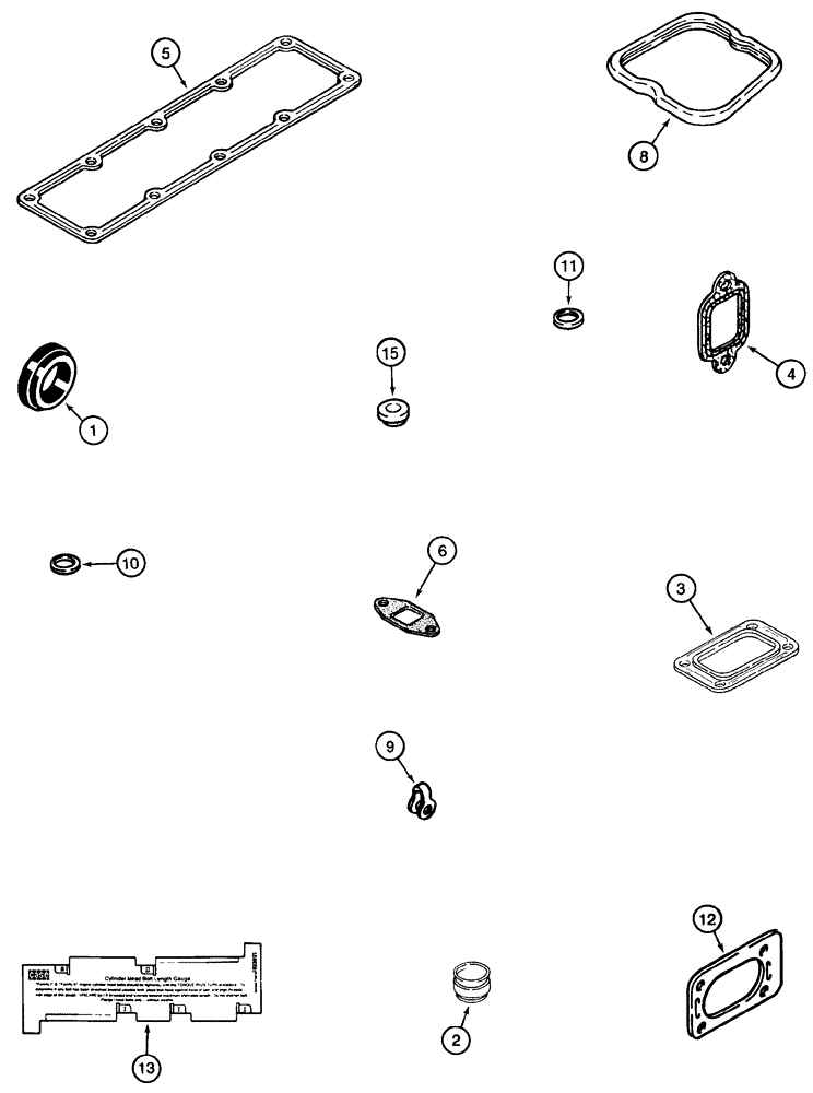 Схема запчастей Case 95XT - (02-35) - GASKET KIT, VALVE GRIND, 4T-390 EMISSIONS CERTIFIED ENGINE (NORTH AMERICA JAF0237964-) (02) - ENGINE