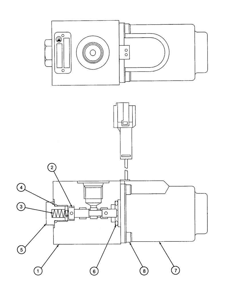 Схема запчастей Case 9050B - (8-148) - SOLENOID VALVE (08) - HYDRAULICS