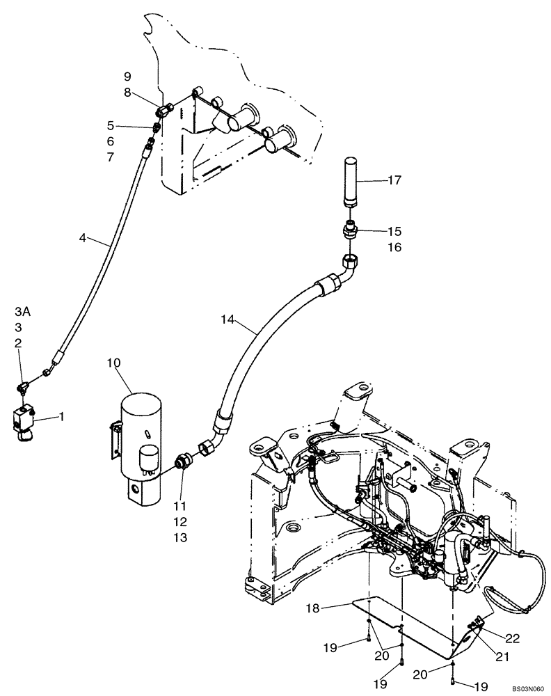 Схема запчастей Case 721D - (05-06B) - HYDRAULICS - STEERING, AUXILIARY - PUMP TO HYDRAULIC TANK (05) - STEERING