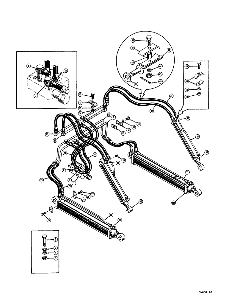 Схема запчастей Case 310E - (079) - LOADER HYDRAULICS (07) - HYDRAULIC SYSTEM