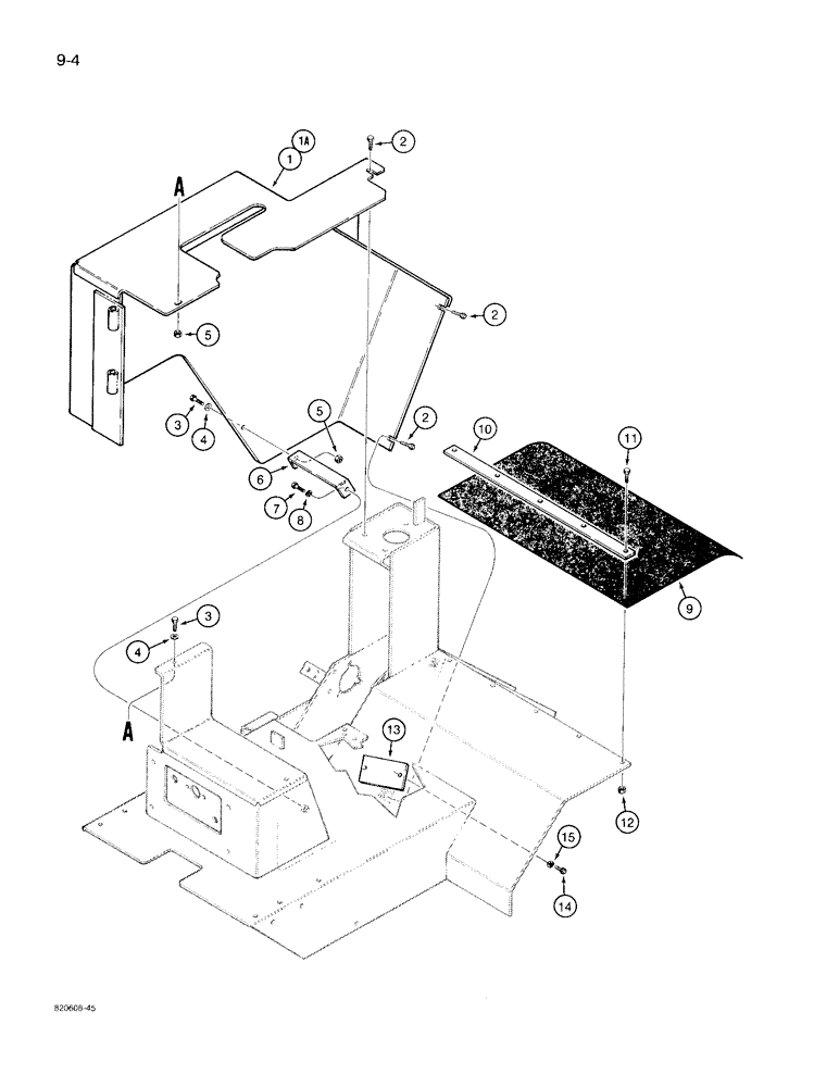 Схема запчастей Case TL100 - (9-04) - SIDE COVERS AND ACCESS PLATE (09) - CHASSIS/ATTACHMENTS