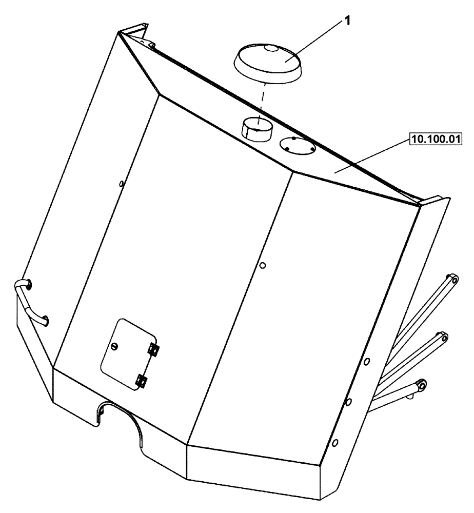 Схема запчастей Case DV210 - (10.202.02) - AIR INLET COVER (GROUP 192-ND142637) (10) - ENGINE